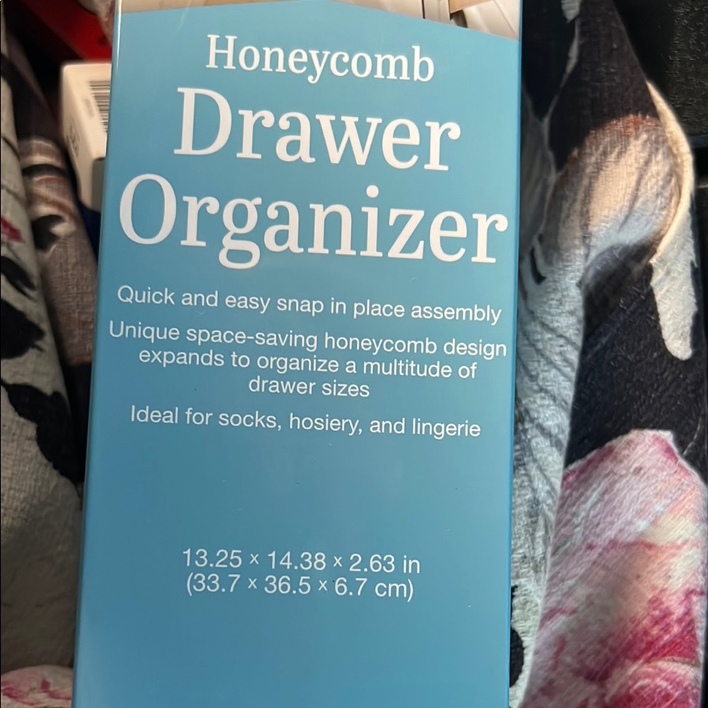 Honeycomb Drawer Organizer - Blue